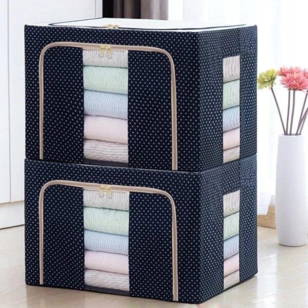 UK-0045  Storage Box for clothes, Cloth Storage box for wardrobe, cloth organisers storage box, saree boxes for storage Oxford Cloth material