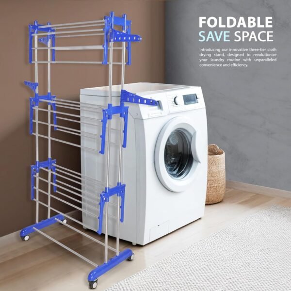 3 Layer  Stainless Steel  Cloth Stand for Drying Clothes